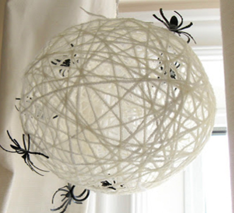 Homemade spider web