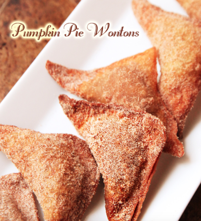 Pumpkin Pie Wontons