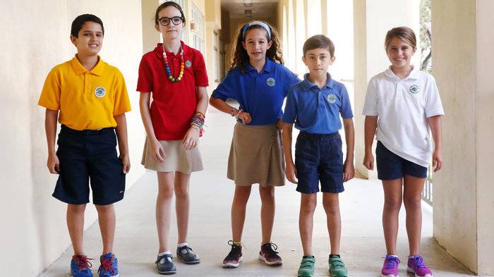 Sunset Elementary students