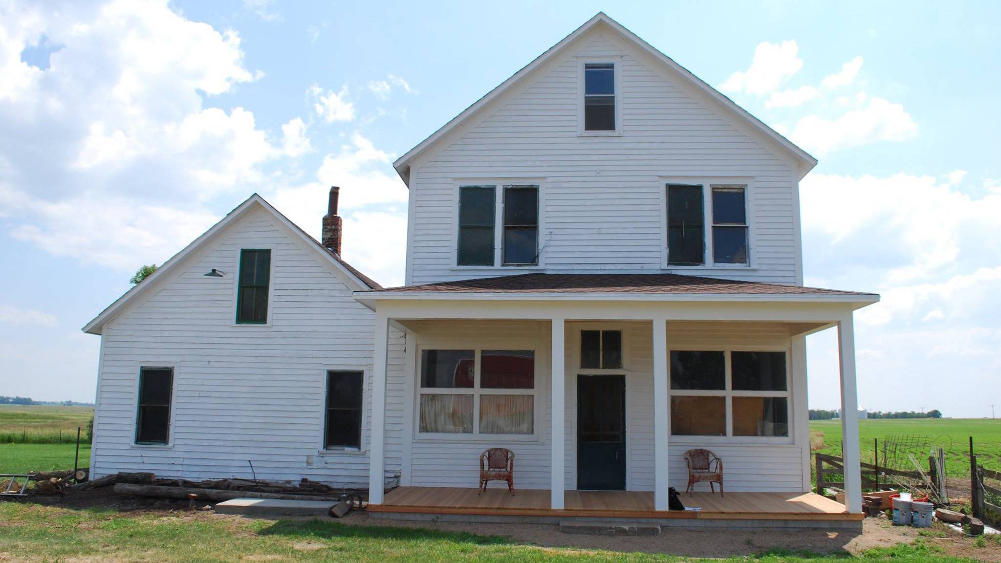 White farm house