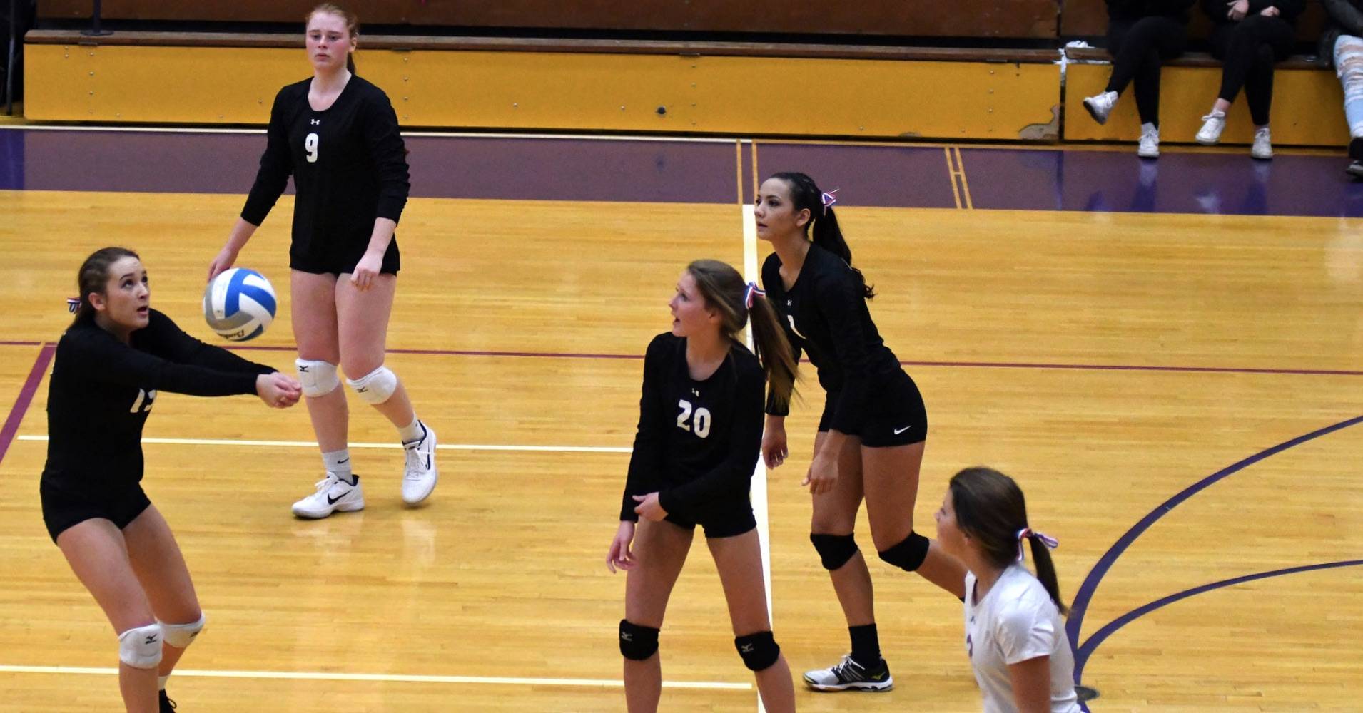 HS volleyball players