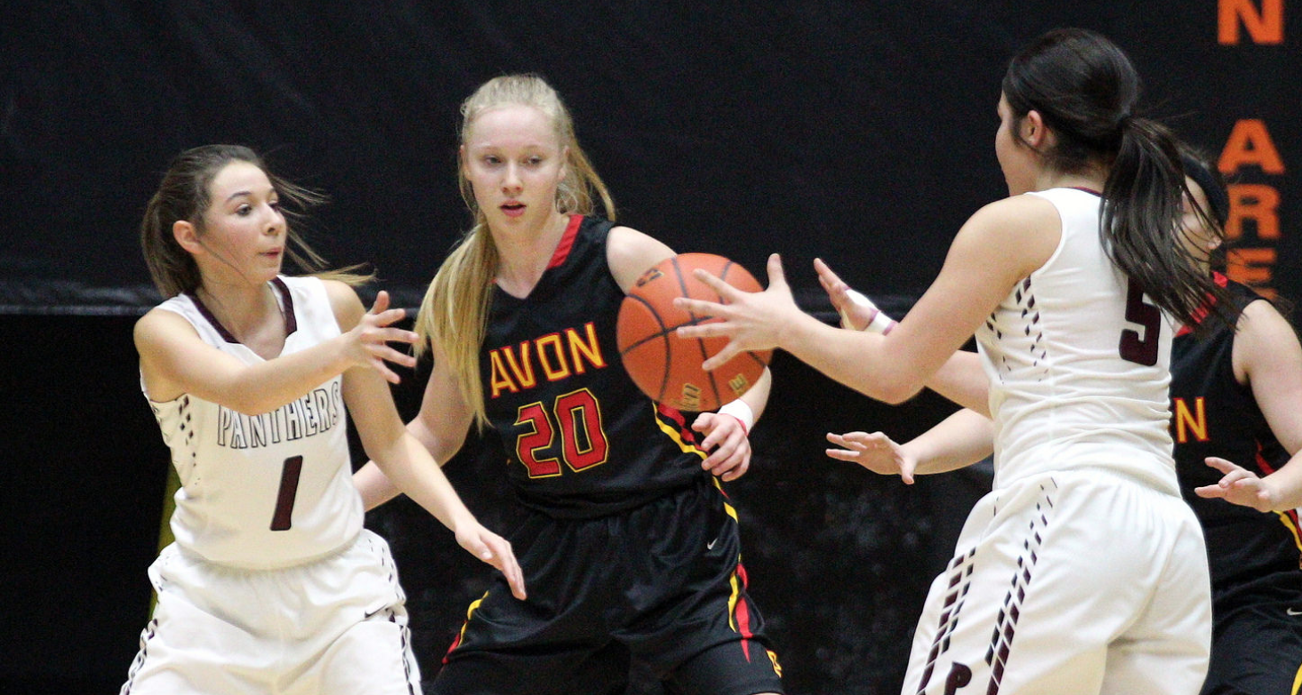 Girls basketball players