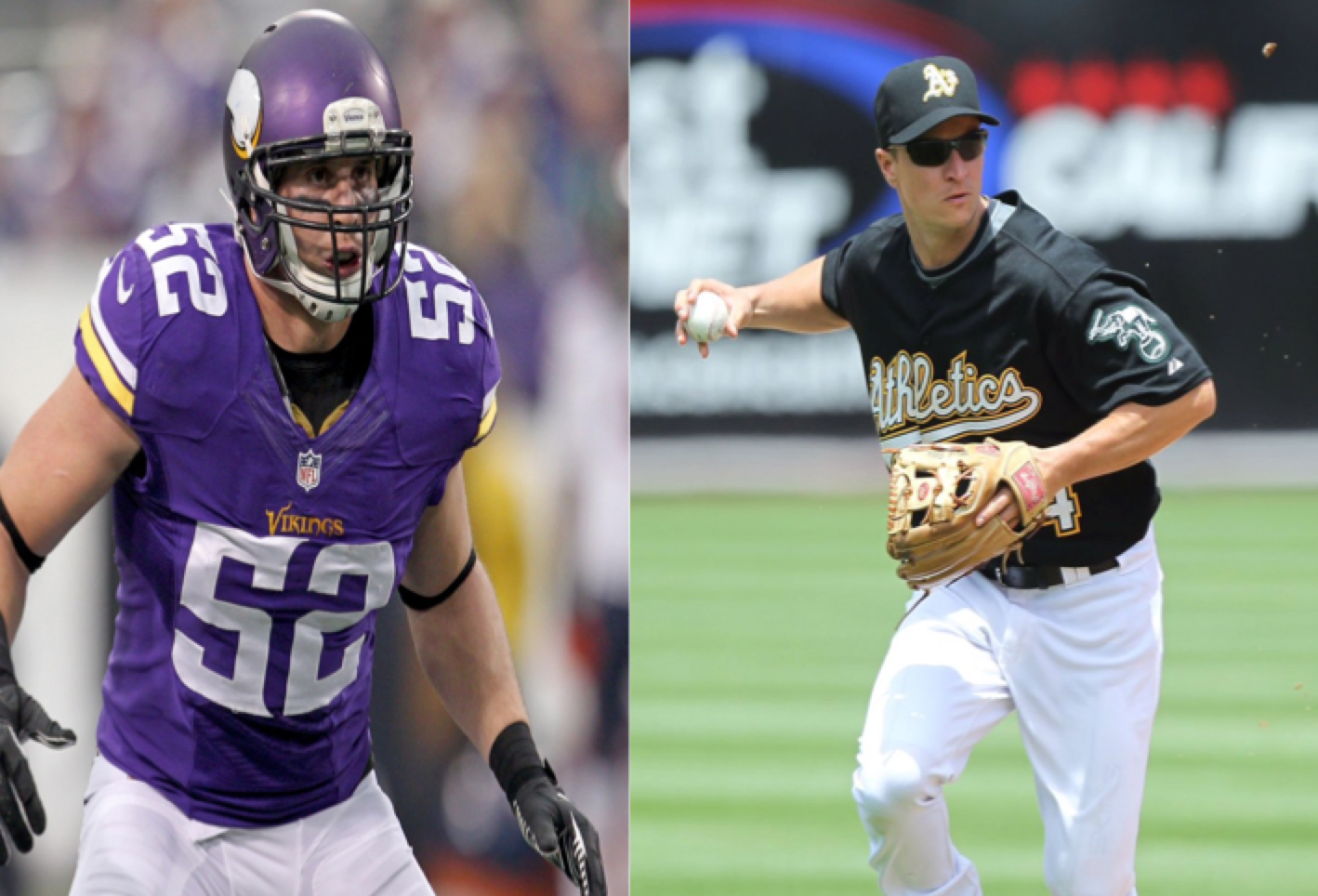 Chad Greenway and Mark Ellis