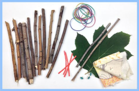 Picture of materials for sailboat