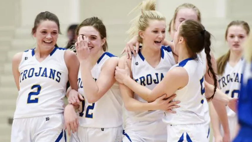 Trojans girls basketball team