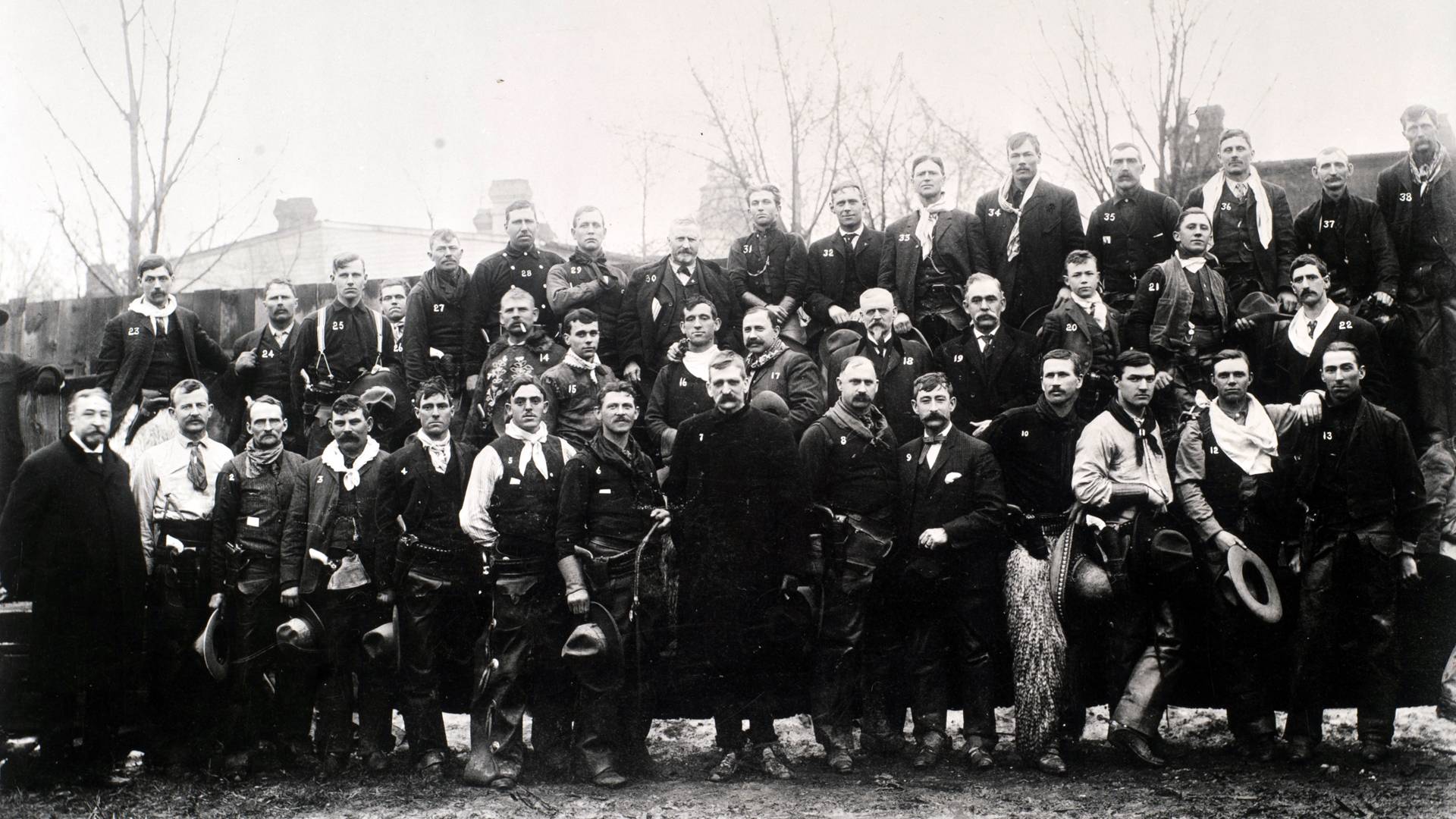 Seth Bullock and his brigade of cowboys