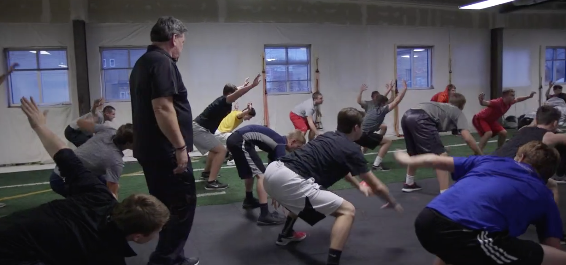 Athletes working out at the Performance Training Academy