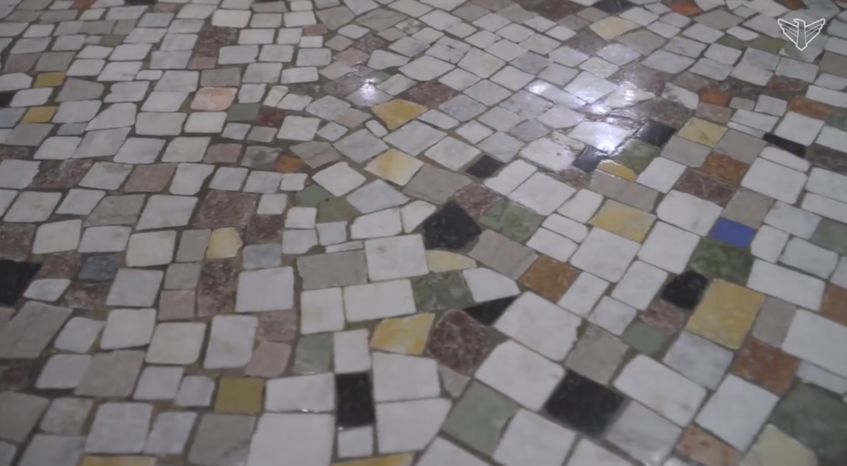 Terrazzo tile flooring