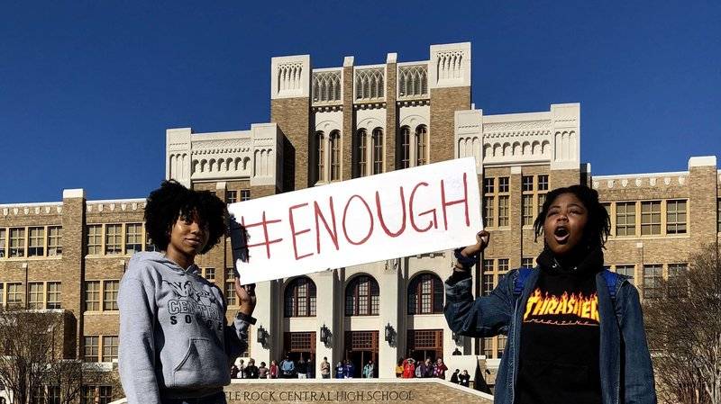 protesters for #enough