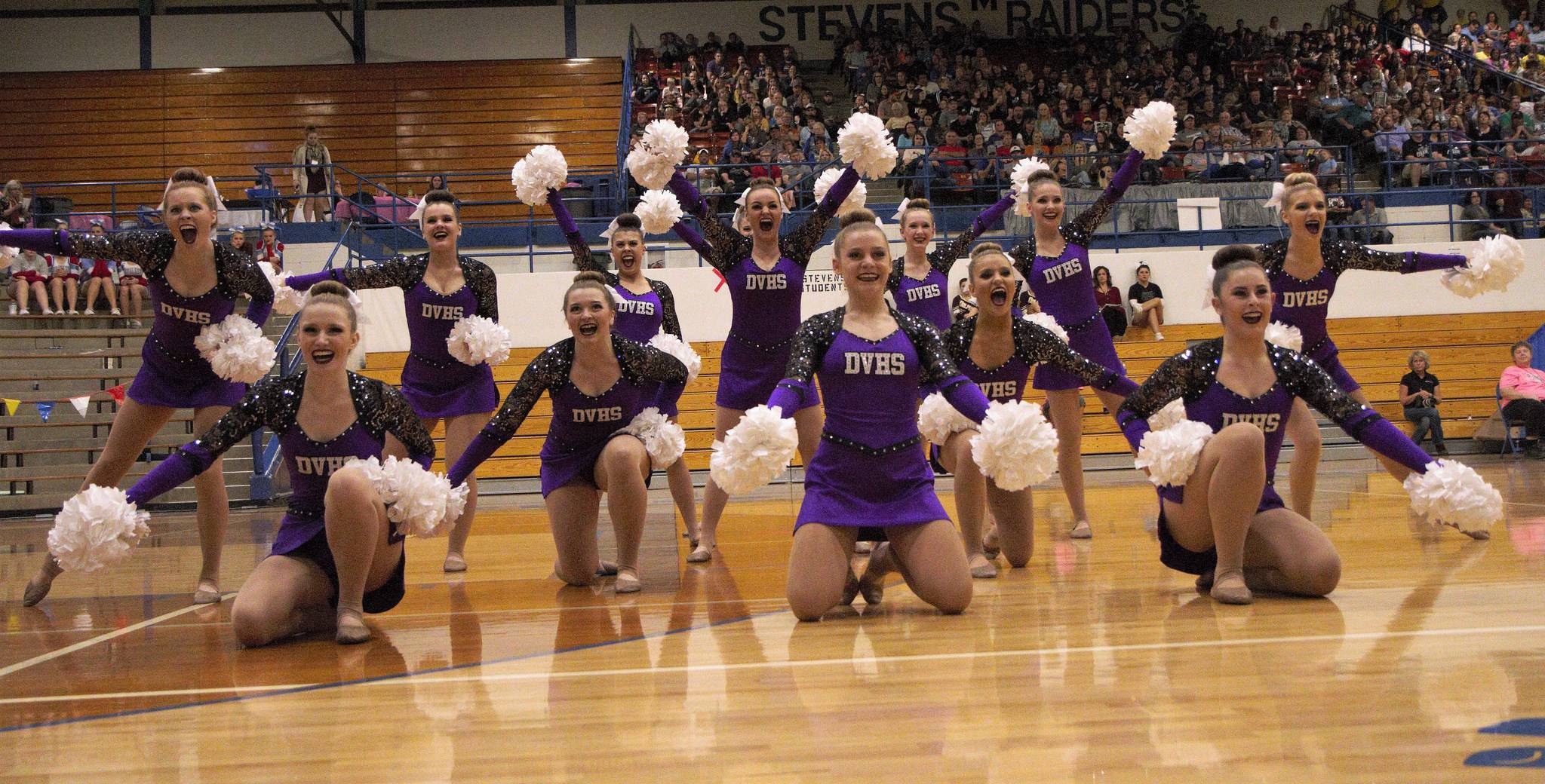 Dakota Valley cheer team
