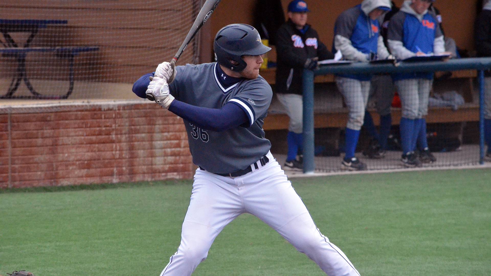 Augustana baseball player
