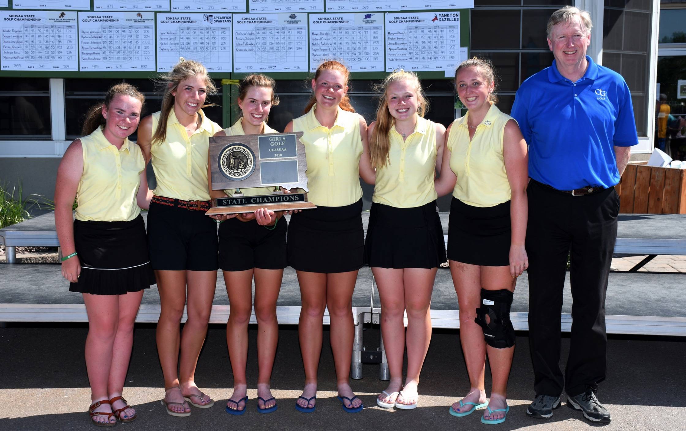 Girl golf team