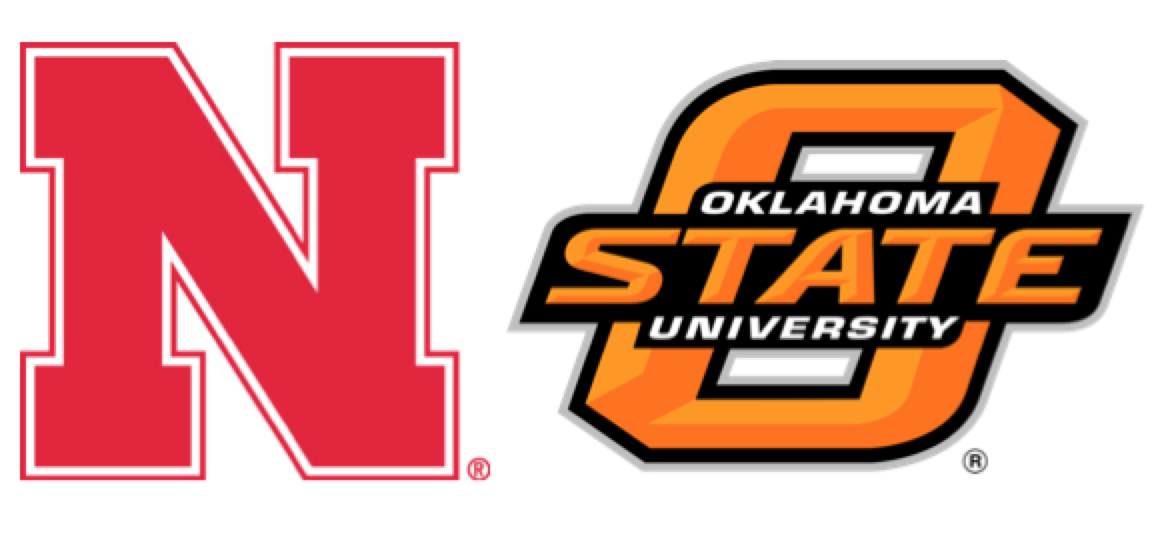 Nebraska and Oklahoma State logos