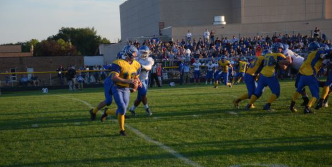 High school football players