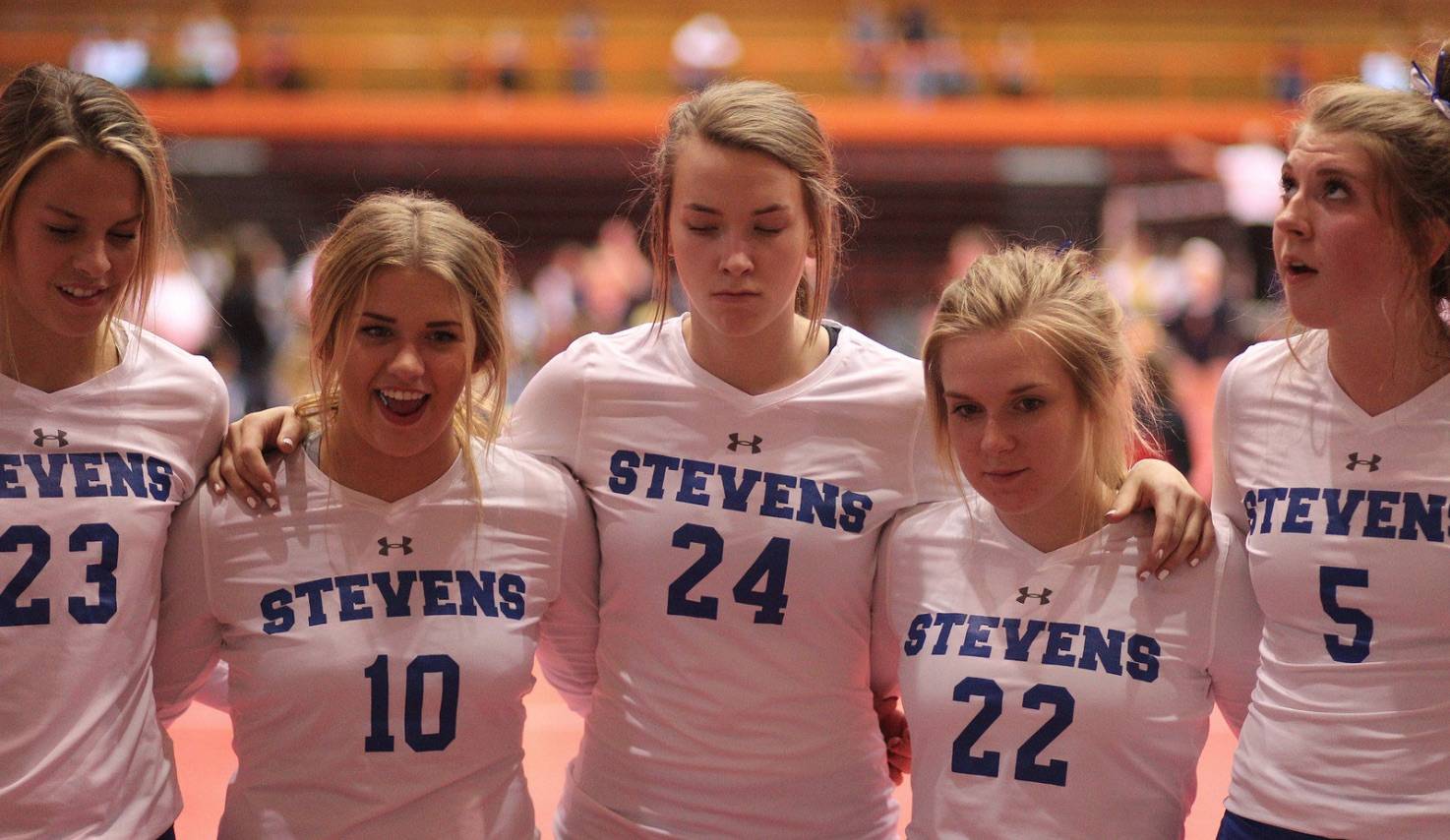 Stevens volleyball players