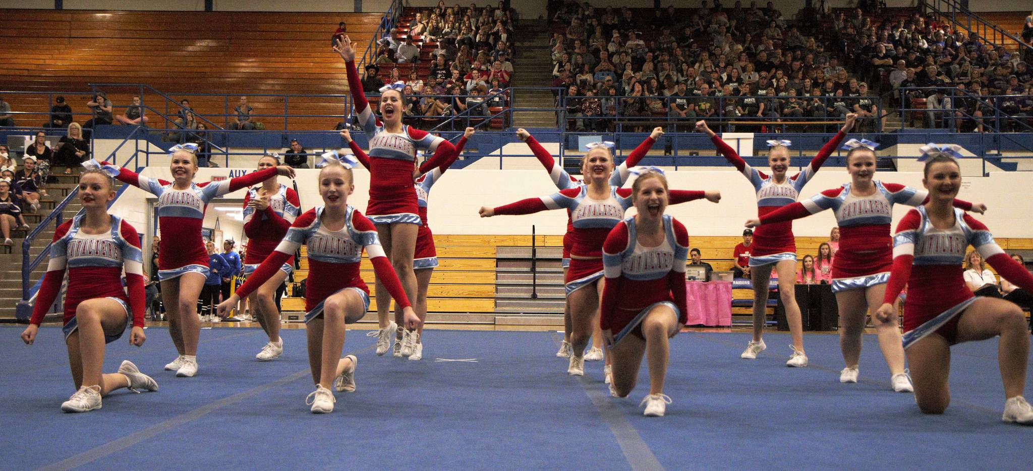 Brandon Valley cheer team