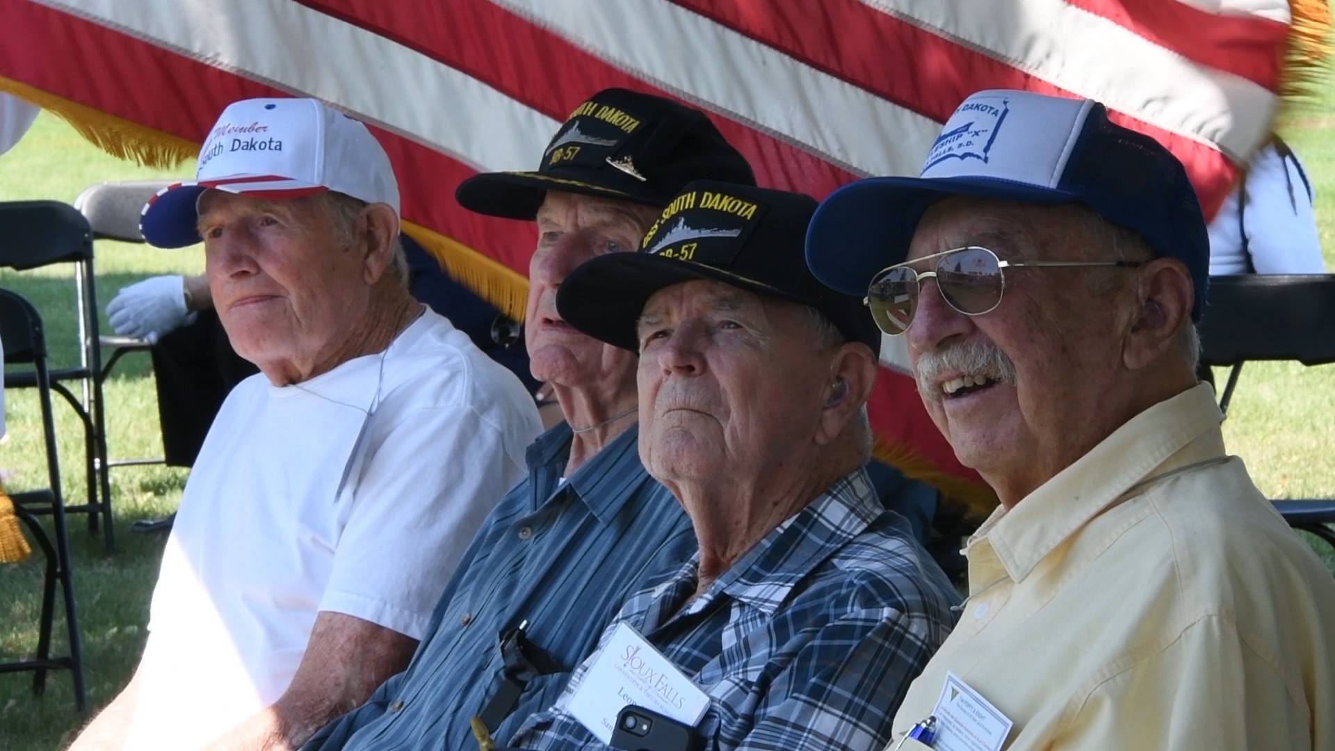 Four former crewmen from World War II