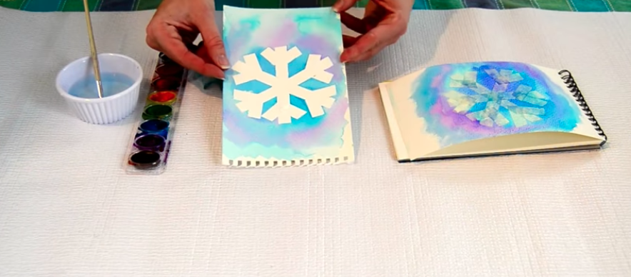 Snowflake painting