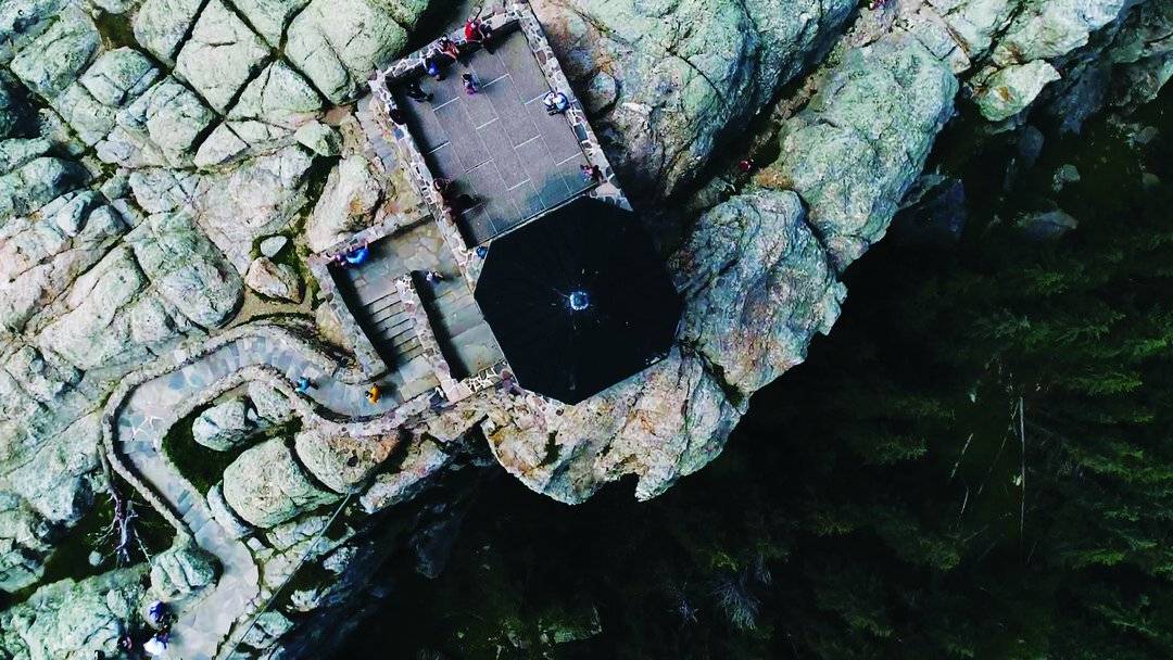 Black Elk Peak from a drone's eye view