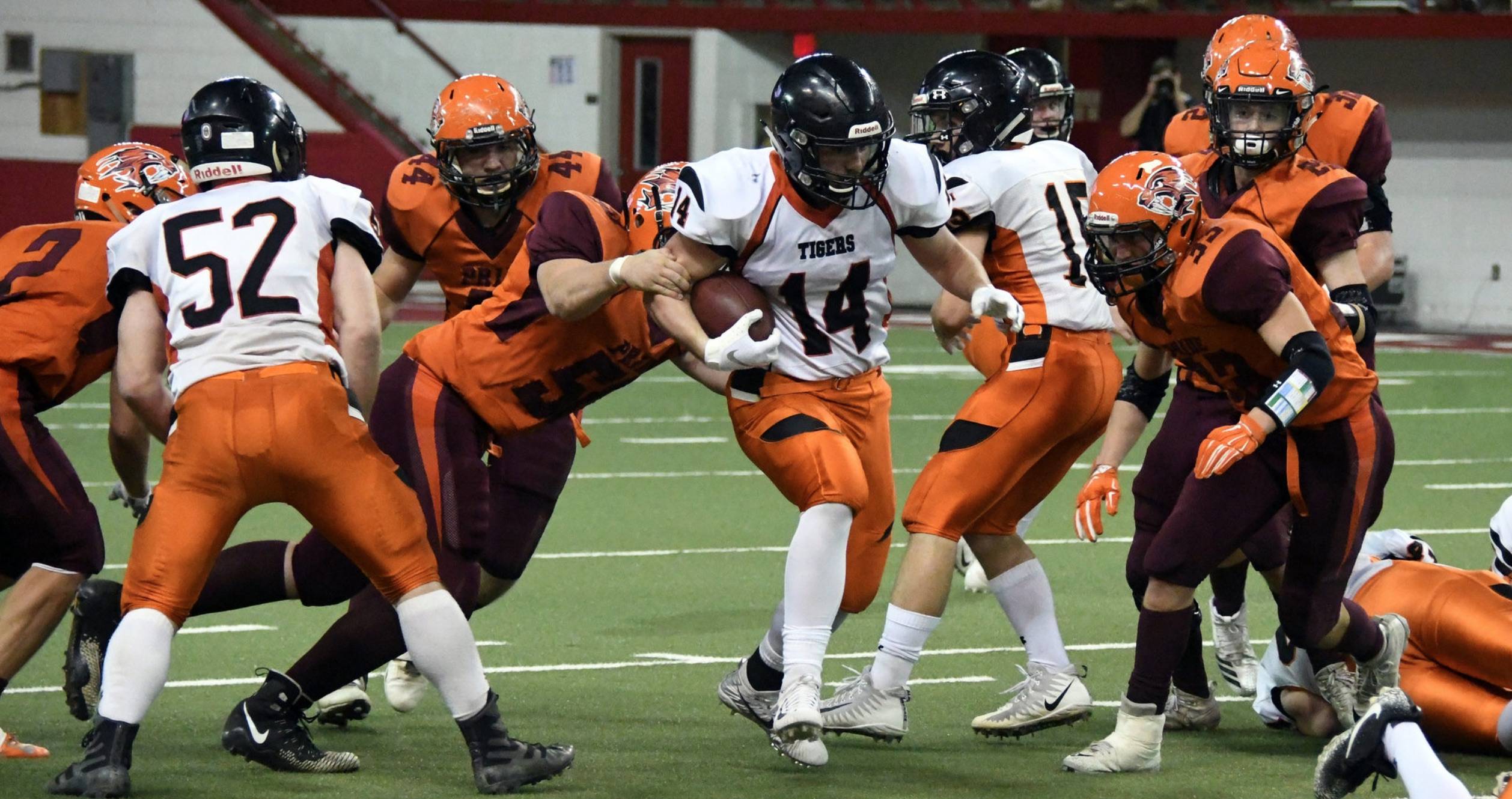High school football players
