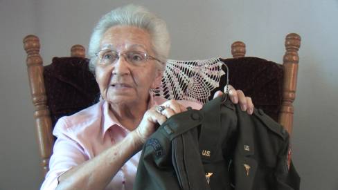 Marcella Ryan LeBeau with her WWII Uniform