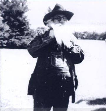 Grandpa Windpenny getting ready for the Missouri Valley Barn Dance