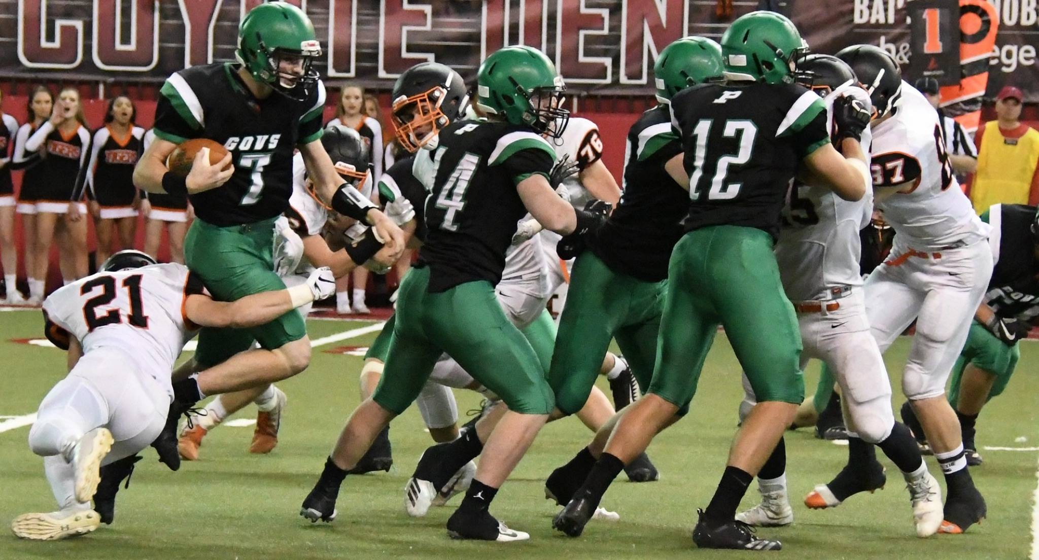 High school football players