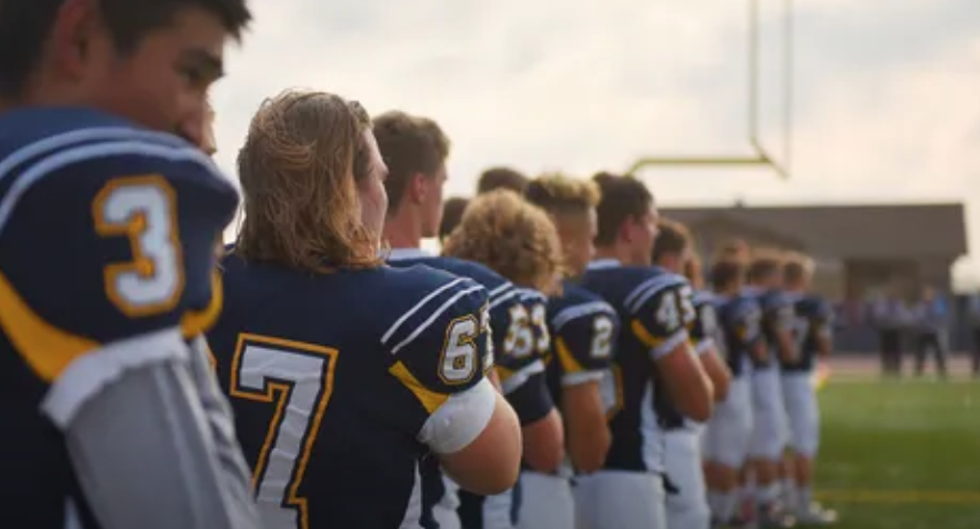 High school football player