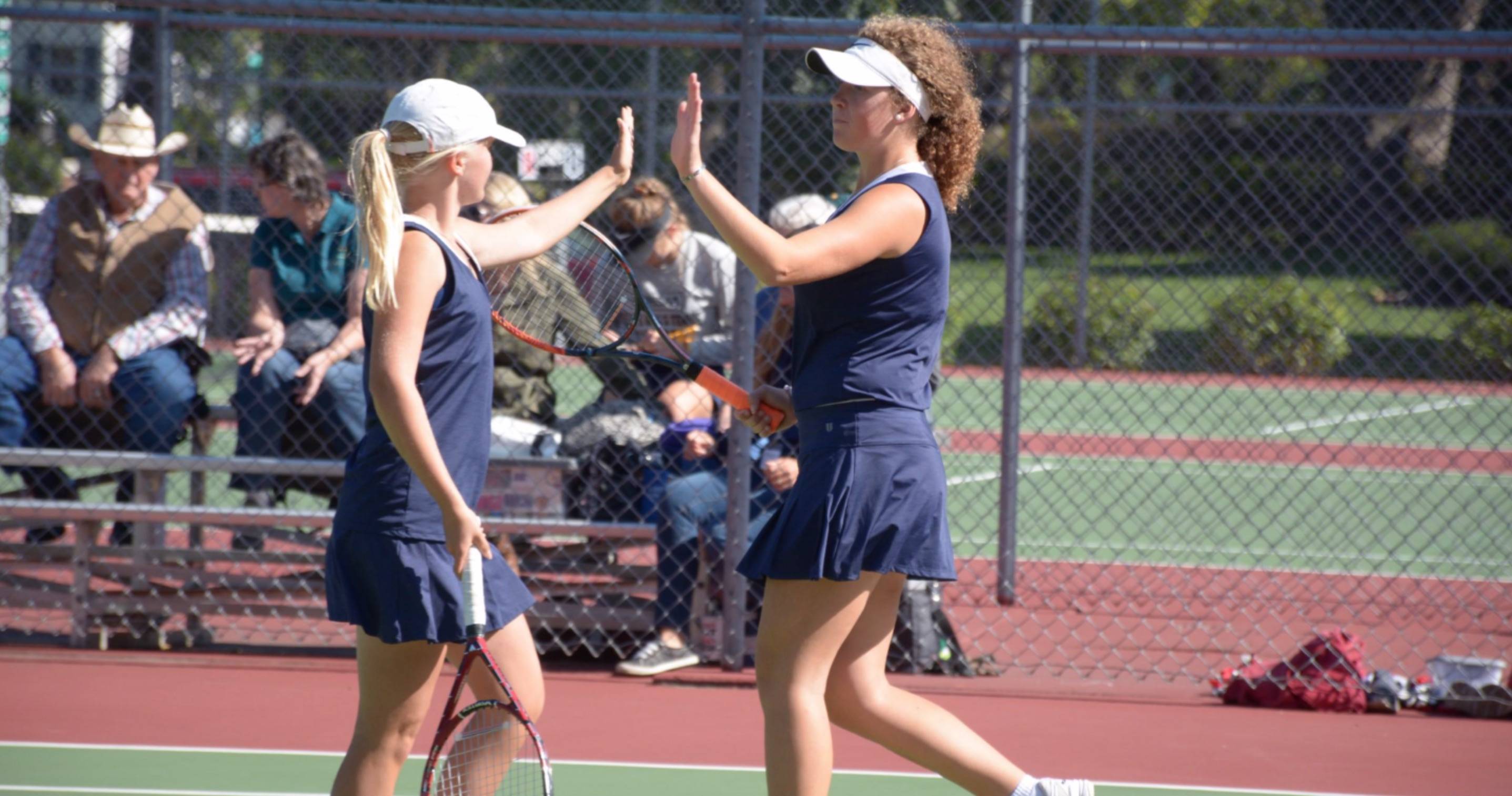 Girl tennis players