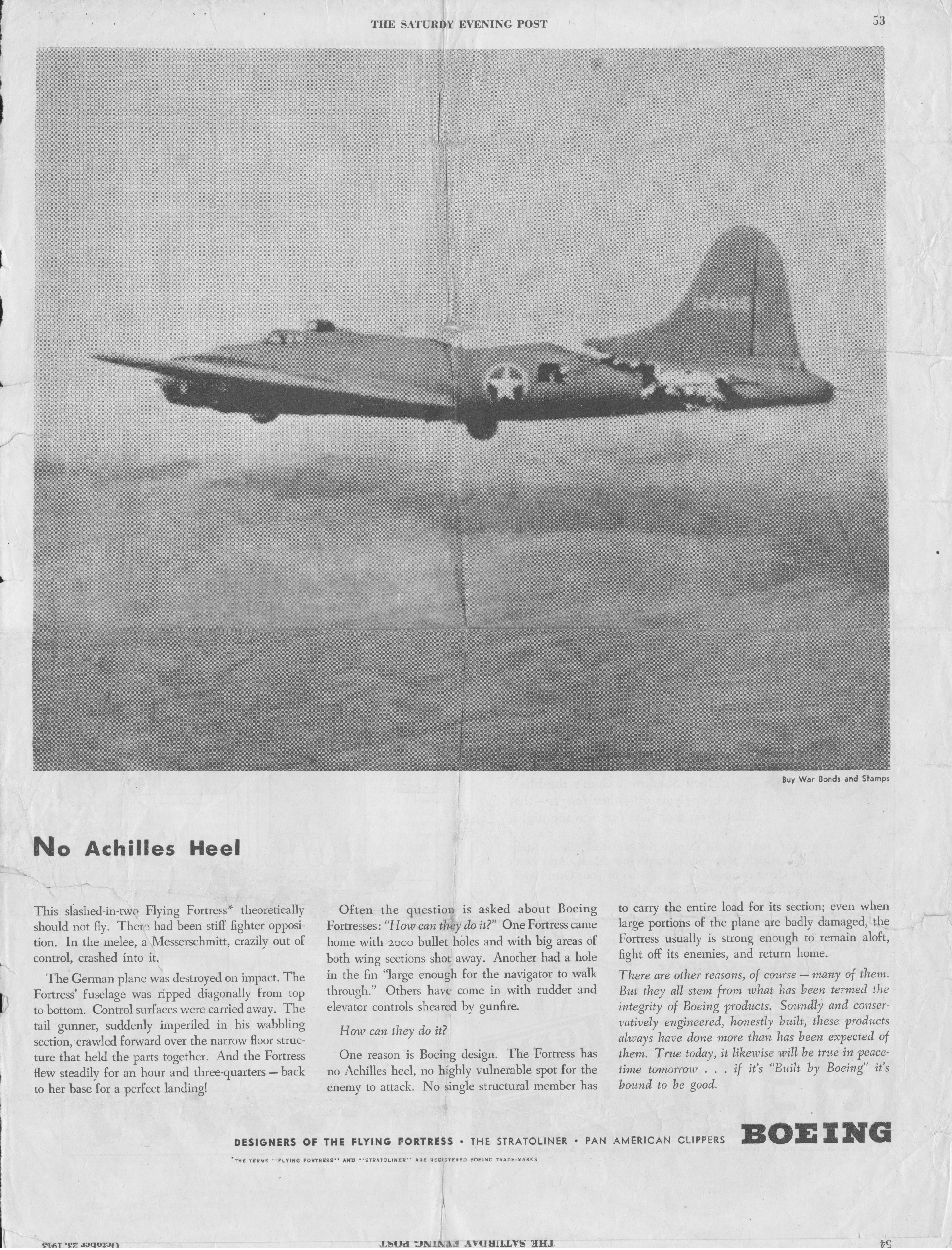 Image - 4) All American  B-17 BOEING Ad - SatEvPost Oct43.jpg