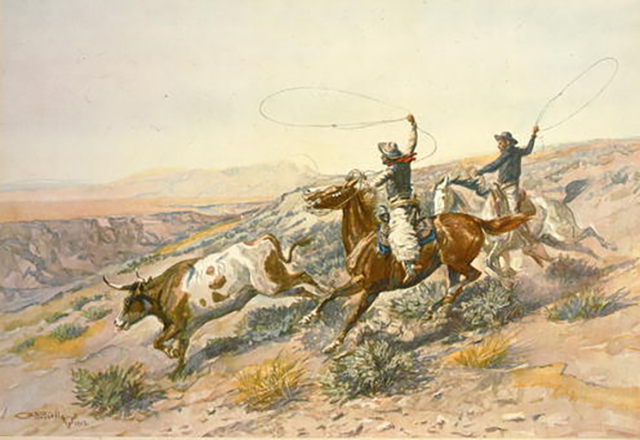 Image - the buckaroos-ropinglonghorns.jpg