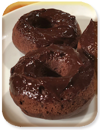 Chocolate Fudge Cake Doughnuts