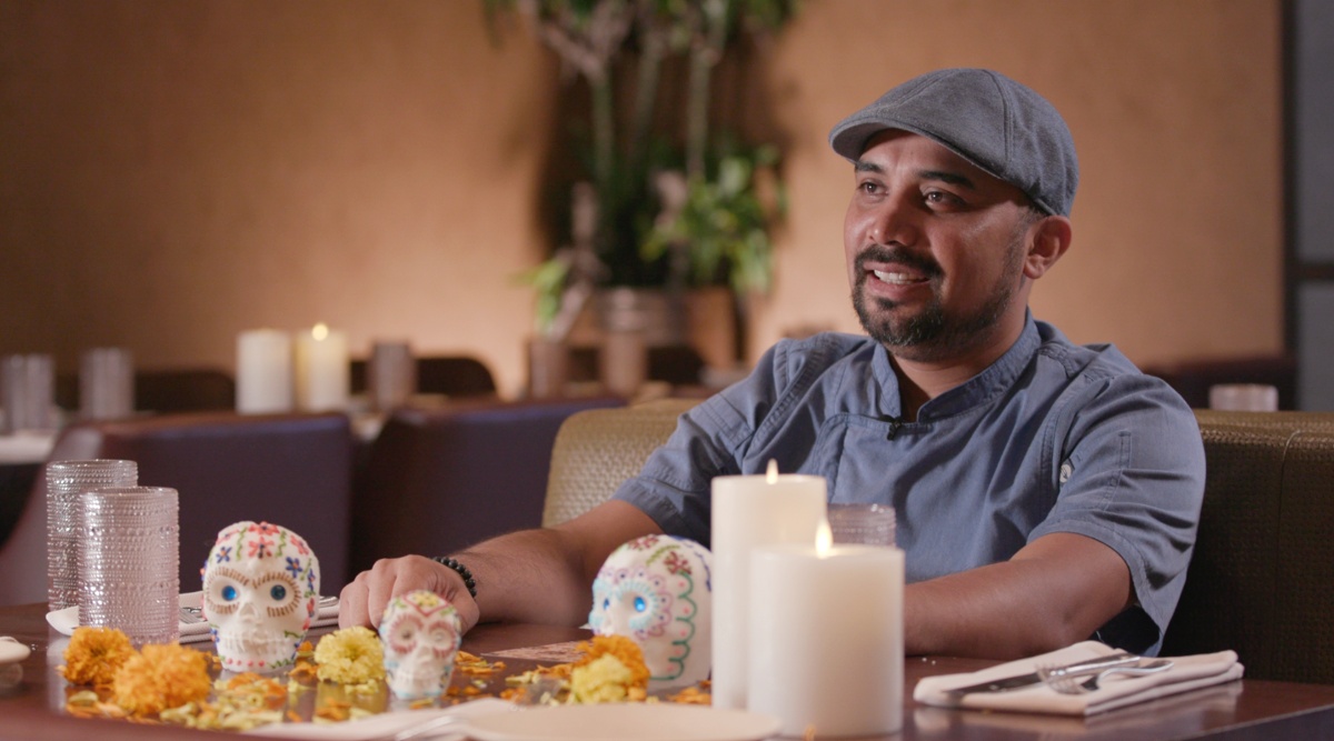 Chef Oscar Padilla at his restaurant