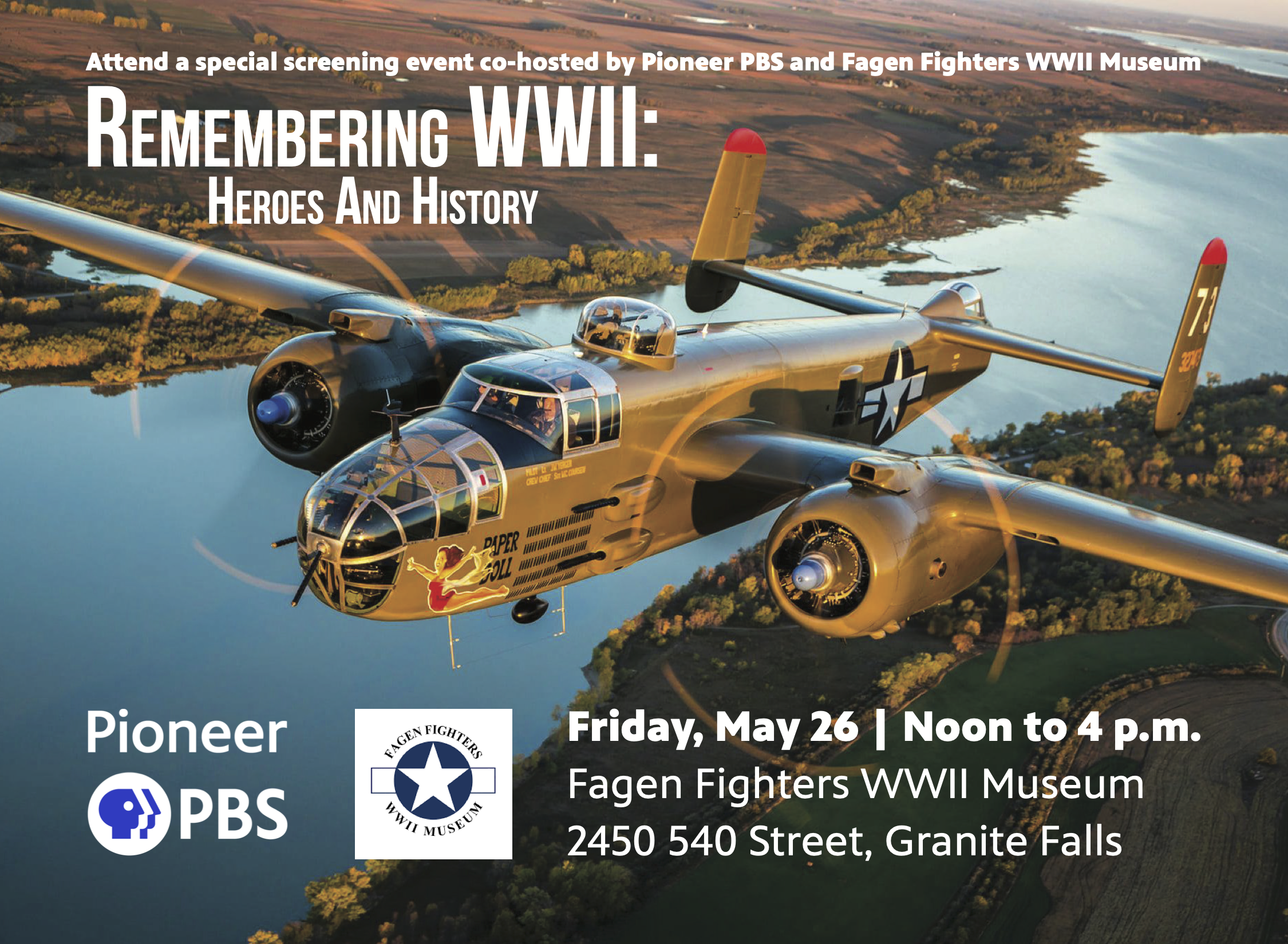 Wwii Rally Remembering WWII: Heroes and History screening event on May 26