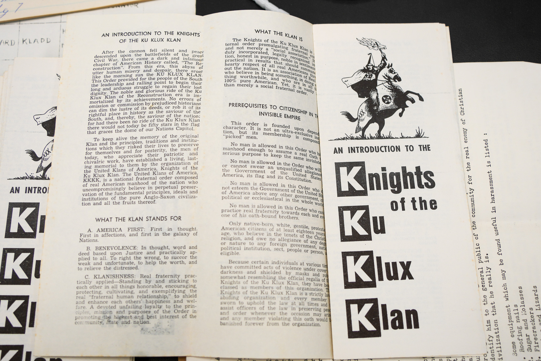 The Mississippi Department of Public Safety uncovers rare KKK