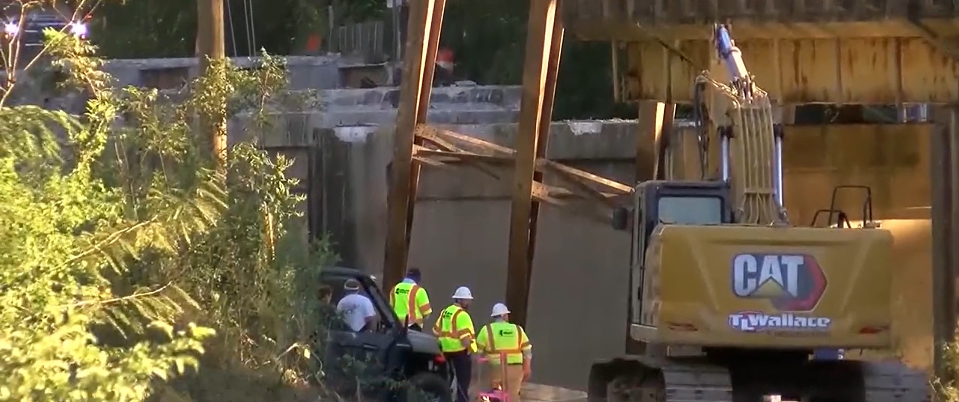3 workers remain hospitalized after collapse of closed bridge in rural
