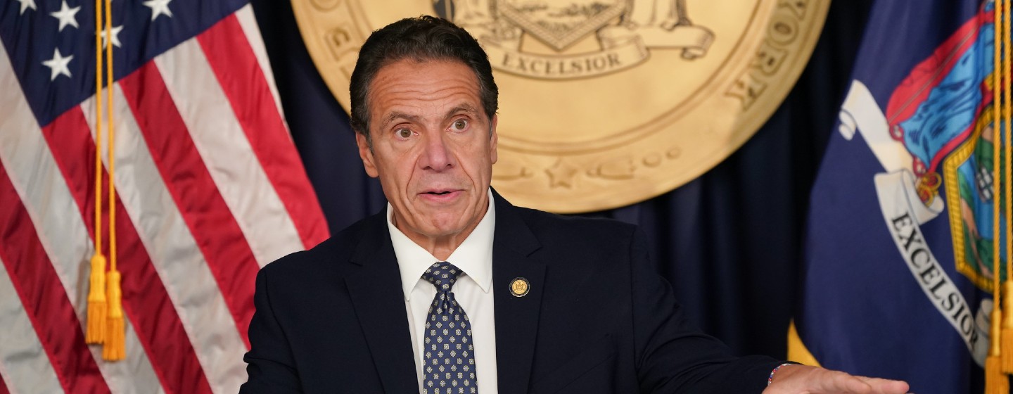 Governor Andrew Cuomo addresses the press