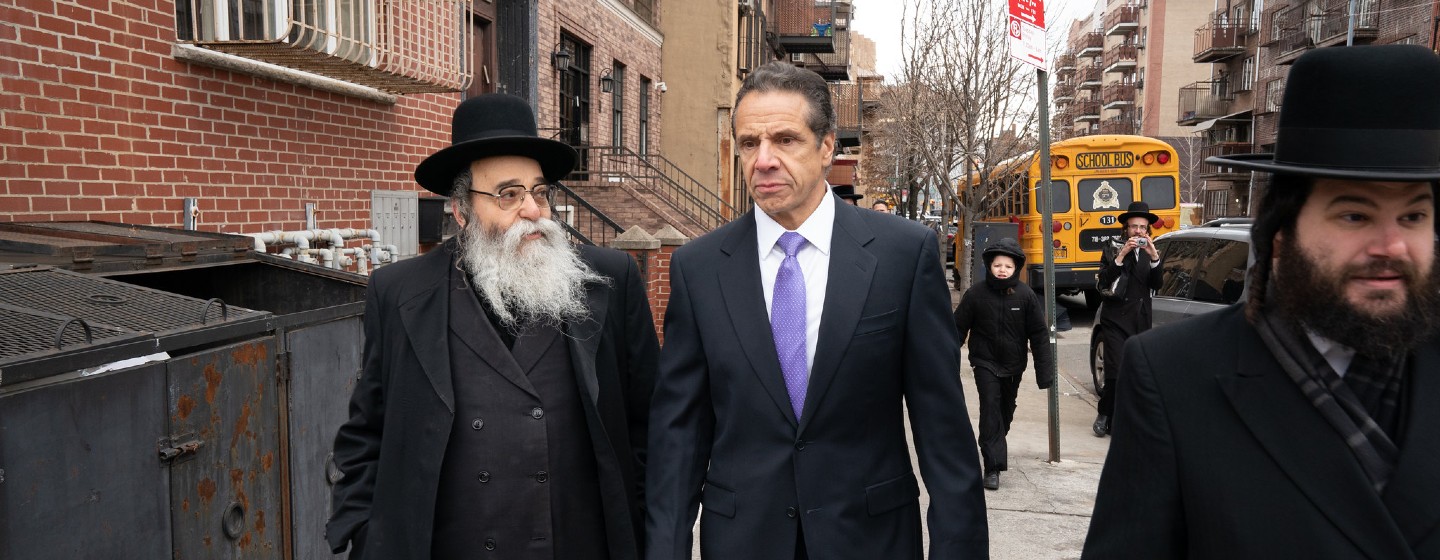 Gov. Andrew Cuomo walking in New York City