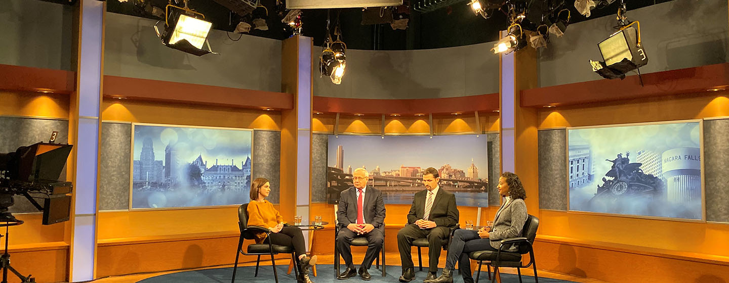 A panel discusses Foundation Aid and Public School Funding in NYS.