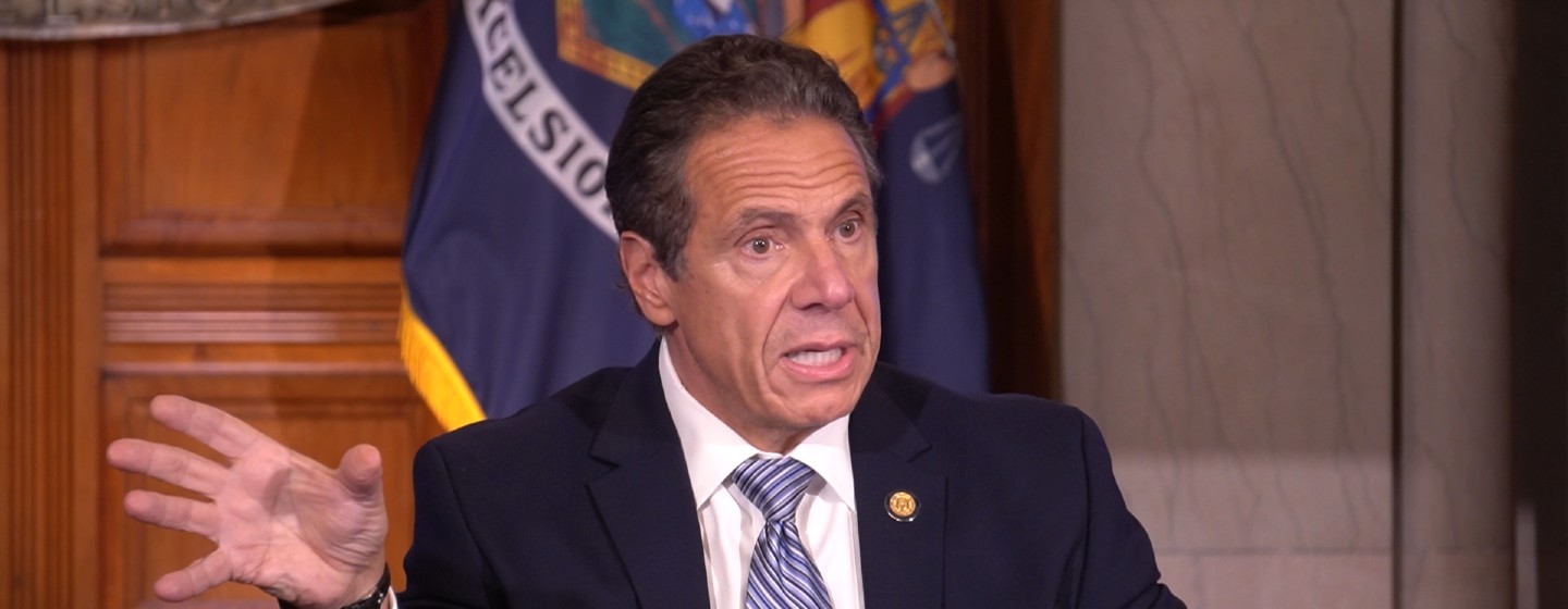 Gov. Andrew Cuomo addresses the press