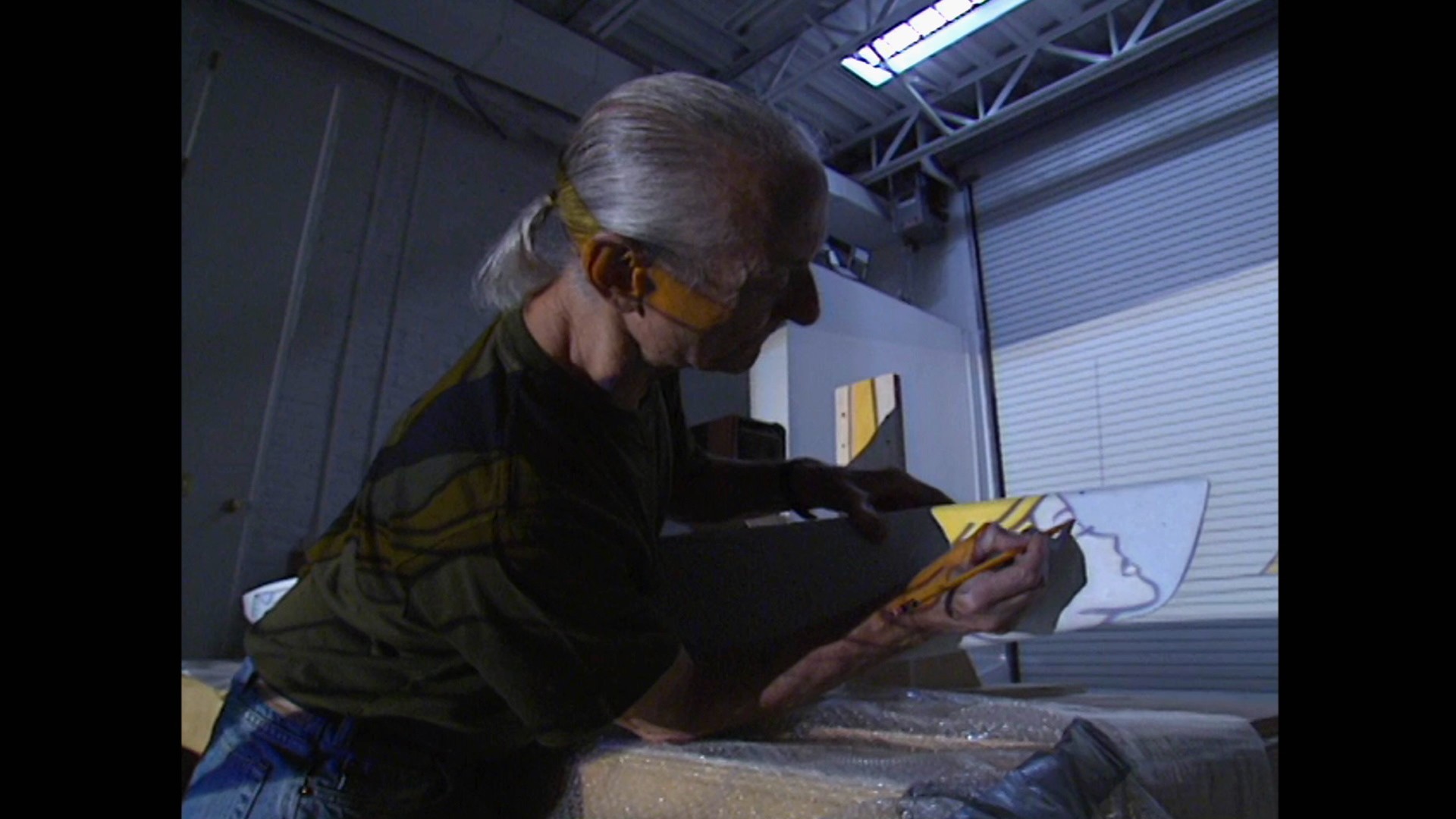Lichtenstein designing the hull